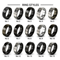 exhaust headers design tungsten ring styles in black & gray