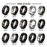 fuel nozzle design tungsten ring styles in grey