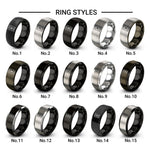 gfci outlet design tungsten ring styles in black