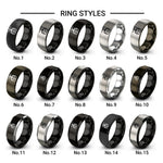 gondola car design tungsten ring styles in black