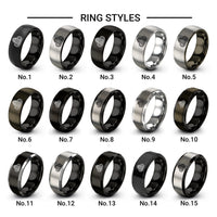 indianapolis motor speedway design tungsten ring styles in black