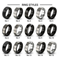 map pin marker design tungsten ring styles in silver