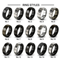 motorcycle spoke wheel design tungsten ring styles in black