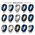 neuron cell design tungsten ring styles in blue