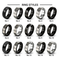 olive branch design tungsten ring styles in black