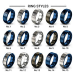 oscilloscope design tungsten ring styles in blue & gray