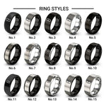 pill capsule design tungsten ring styles in gray