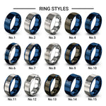 potassium k design tungsten ring styles in silver