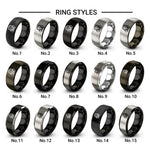 respirator design tungsten ring styles in black