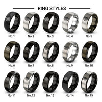 rock crawler lugs design tungsten ring styles in black