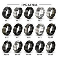 scissor lift design tungsten ring styles in gunmetal & gray