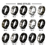 scroll saw design tungsten ring styles in black