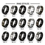 shield bike design tungsten ring styles in grey