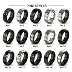 split ring circlip design tungsten ring styles in silver