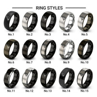 fly rod reel design tungsten ring styles in gunmetal & black
