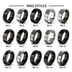 whitewater kayak paddle design tungsten ring styles in black & silver