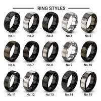 take out arrow design tungsten ring styles in black