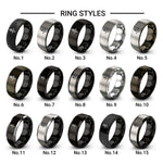 north arrow design tungsten ring styles in gray
