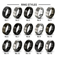 snow picket rope design tungsten ring styles in grey