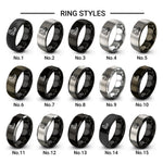 crampons design tungsten ring styles in gray
