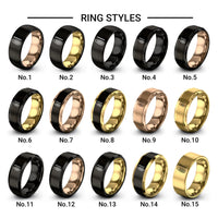 giro scraper design tungsten ring styles in black