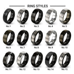 fingerstyle player design tungsten ring styles in black