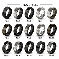 mixing console design tungsten ring styles in black