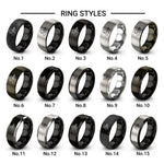 concert soloist violin design tungsten ring styles in grey