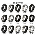 teardrop cross dove design tungsten ring styles in gray