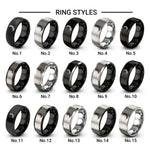 laurel branch design tungsten ring styles in black