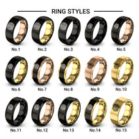 hay bale design tungsten ring styles in gold