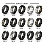 layers icon design tungsten ring styles in black