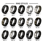 polaroid design tungsten ring styles in gunmetal & gray