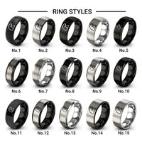 bear design tungsten ring styles in gray