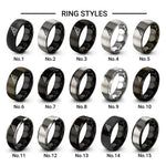 speed square design tungsten ring styles in silver
