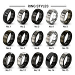 hearing protection design tungsten ring styles in black