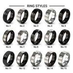 highball glass design tungsten ring styles in black