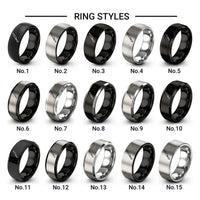 yanagiba knife design tungsten ring styles in grey