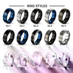 javascript design tungsten ring styles in black