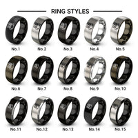 pair programmers design tungsten ring styles in black & gray