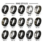 prison bars icon design tungsten ring styles in black