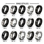 angel wing design tungsten ring styles in grey