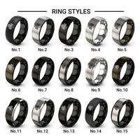 shamrock knot design tungsten ring styles in black