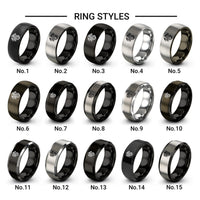 tribal dragon design tungsten ring styles in gunmetal & black