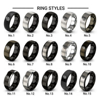leviathan design tungsten ring styles in black