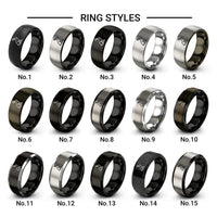 ostara hare design tungsten ring styles in gray