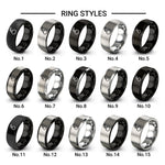 cherry design tungsten ring styles in black