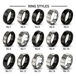 flour bag design tungsten ring styles in grey