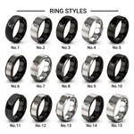 powdered sugar dusting design tungsten ring styles in black