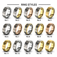 pretzel design tungsten ring styles in grey